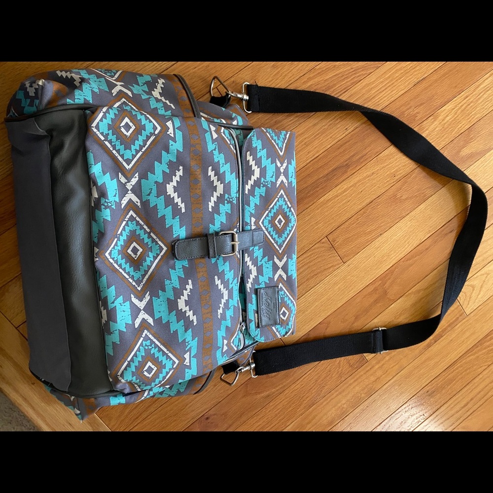 Kelty Aztec Southwestern Diaperbag Brown Blue Gray